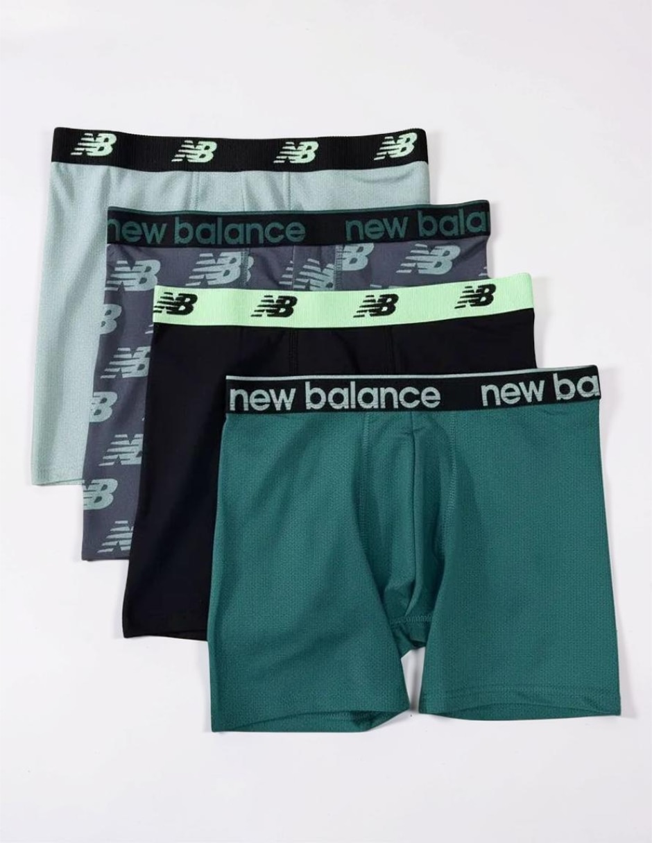 Bóxer brief new balance mesh para hombre 4 piezas