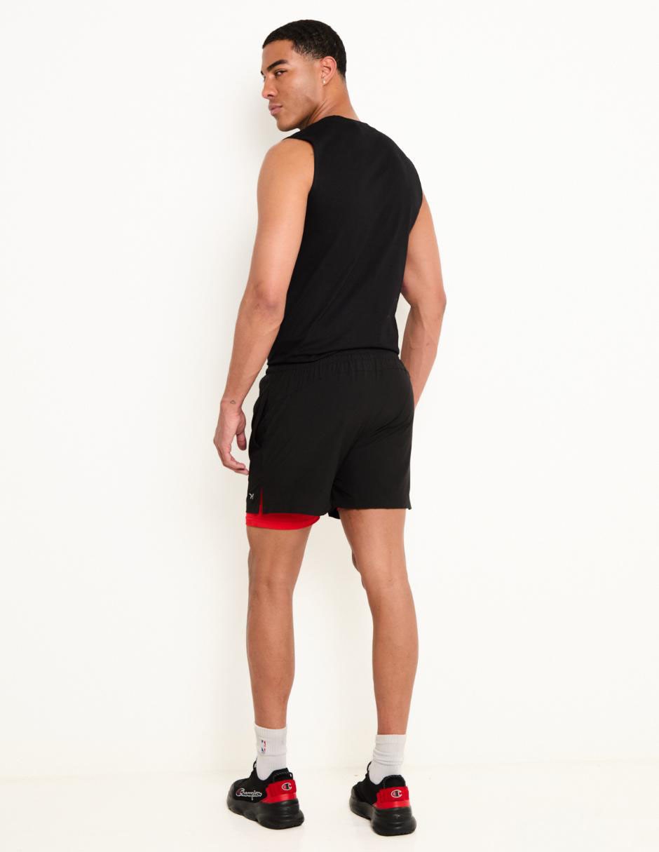Short calzón de malla integrado X10 para entrenamiento hombre