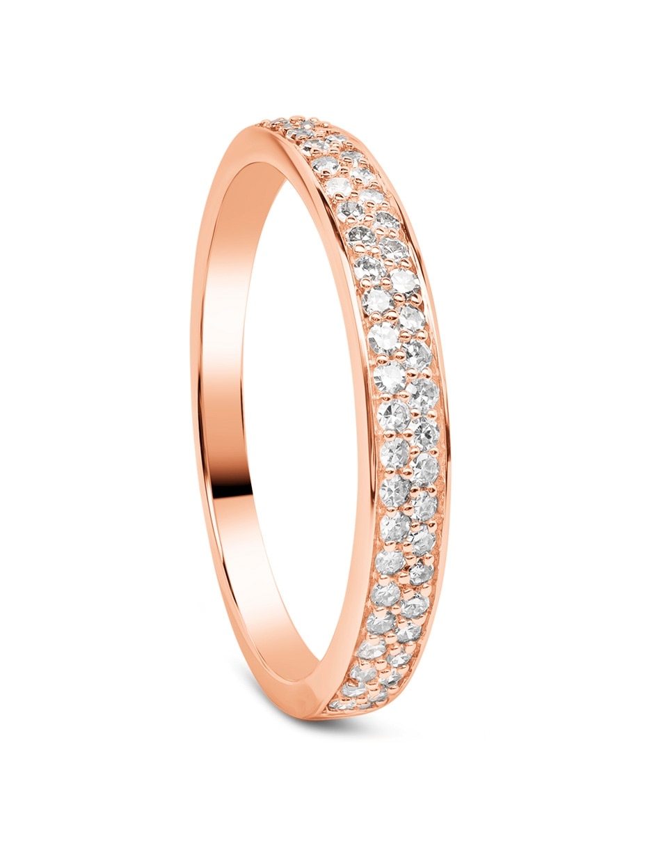 Churumbela de oro rosa 14 k Jayda diamante