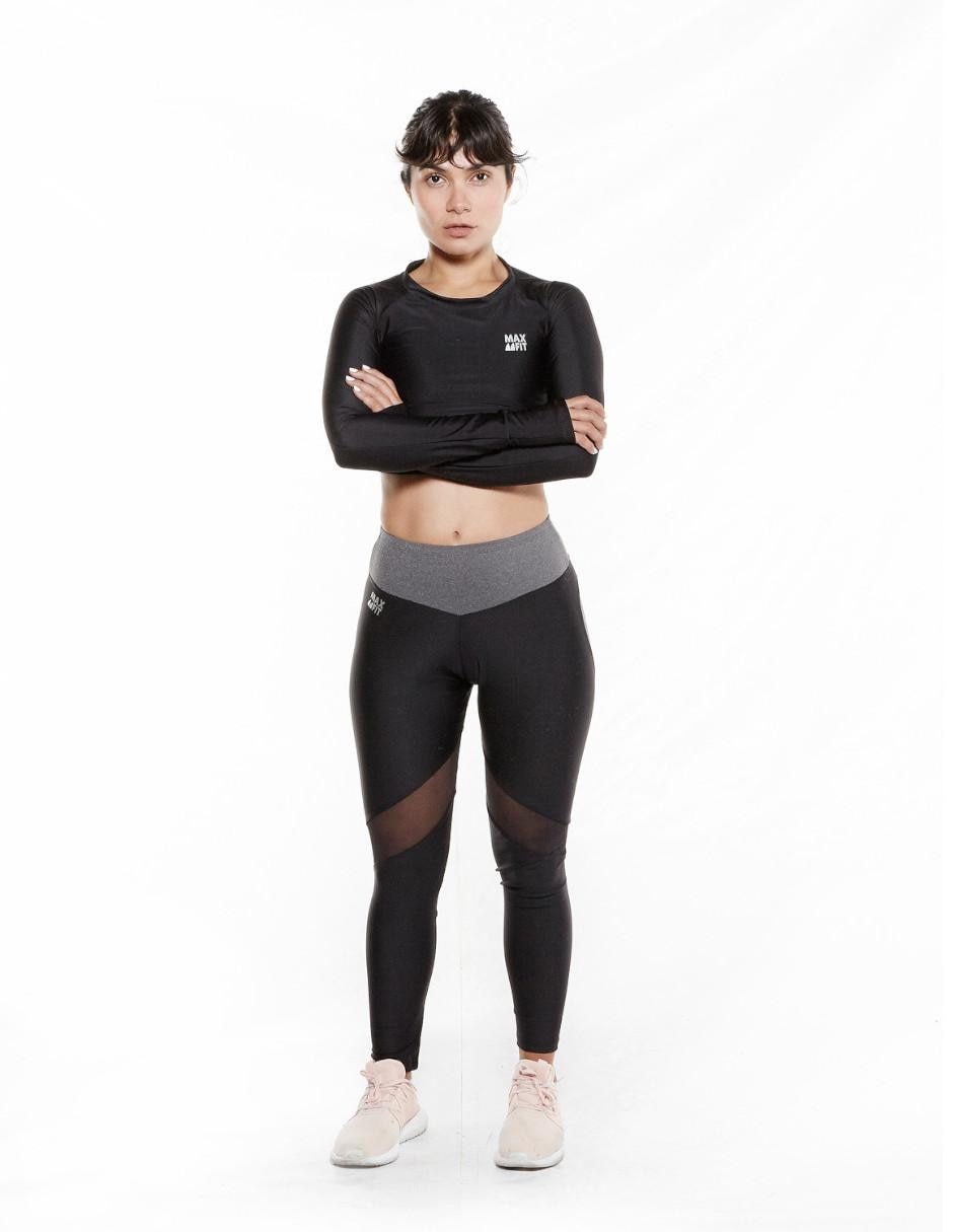 Leggins deportivos corazón gris Max Fit 1