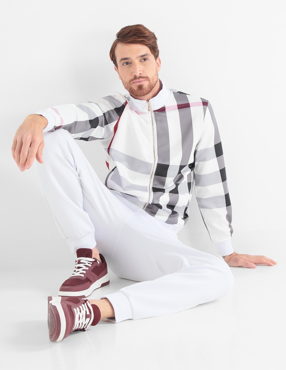 Conjunto deportivo regular con elástico para hombre