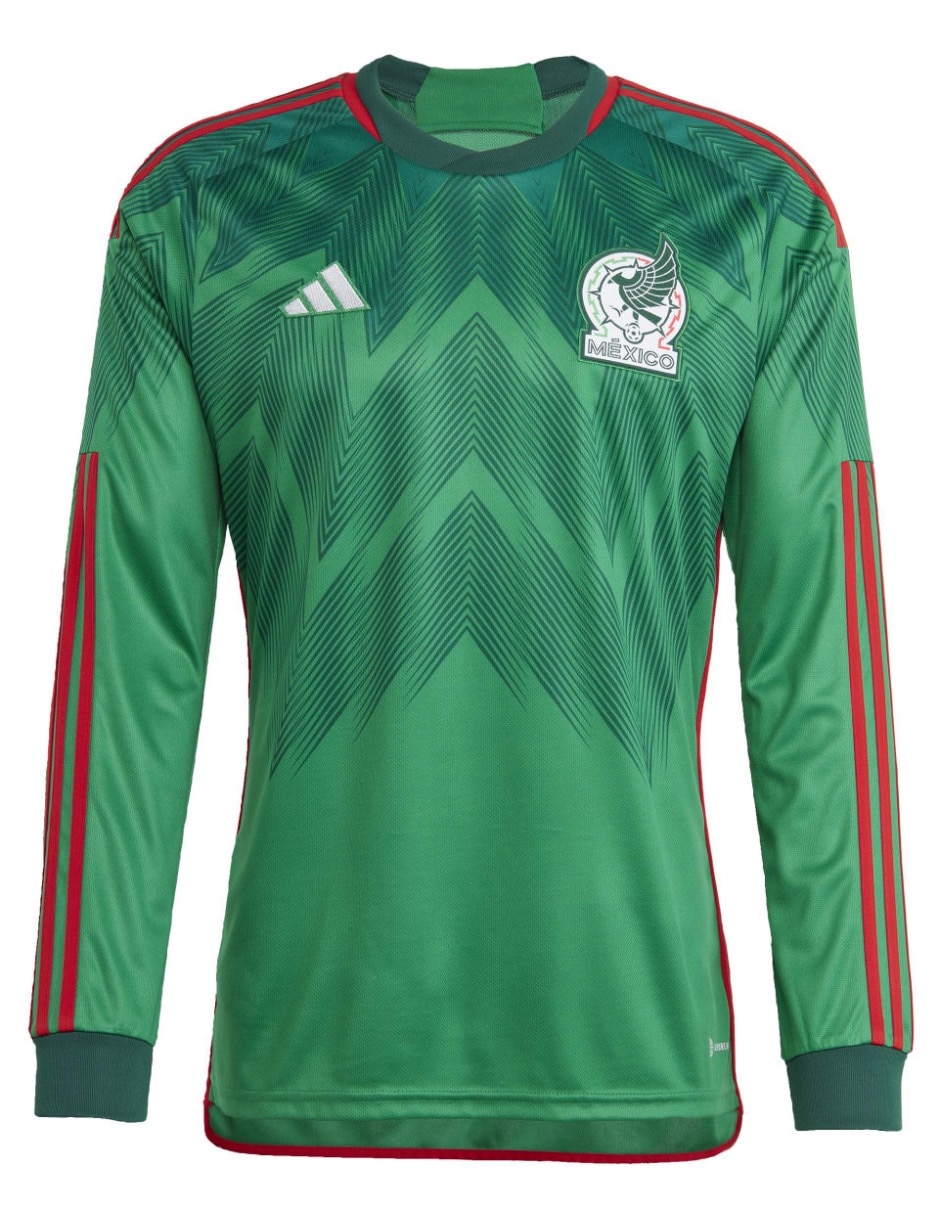 Jersey de Selección Nacional de México local manga larga Adidas para hombre