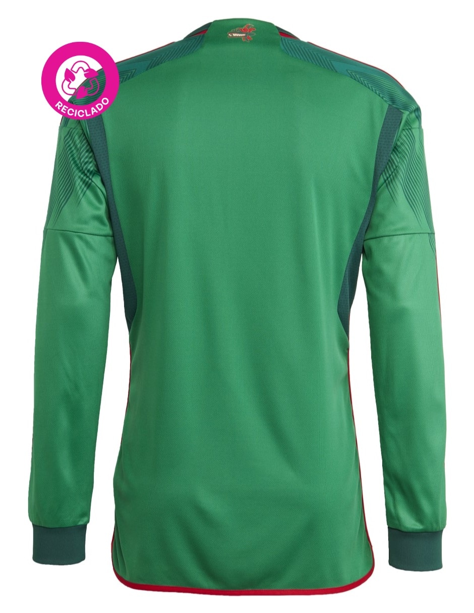 Jersey de Selección Nacional de México local manga larga Adidas para hombre