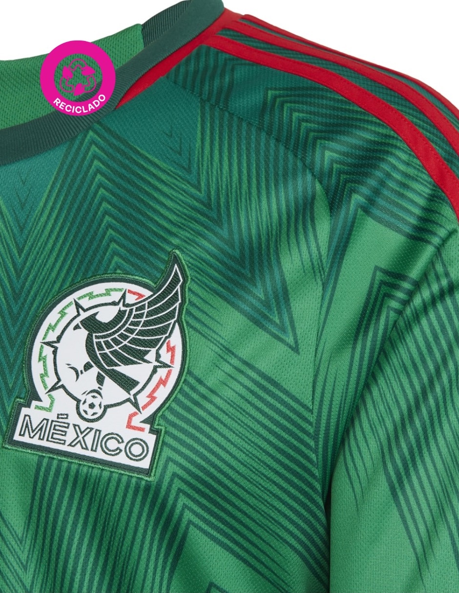 Jersey de Selección Nacional de México local manga larga Adidas para hombre
