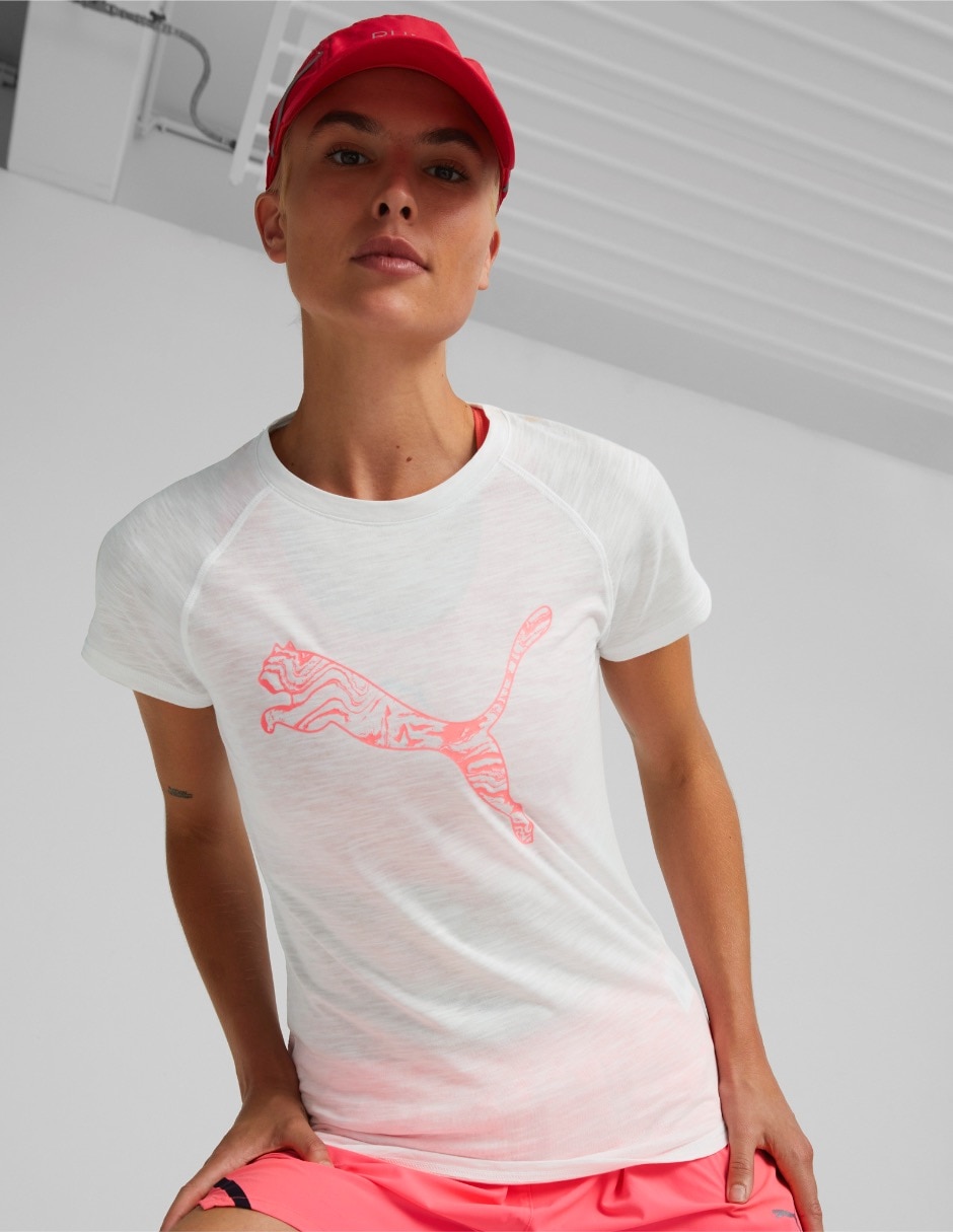 Playera deportiva para correr Puma de mujer