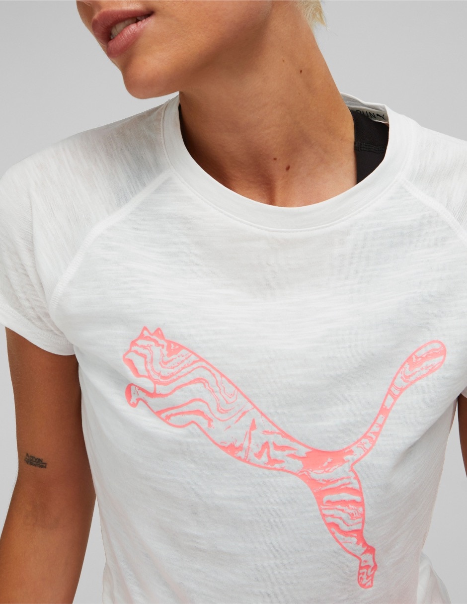 Playera deportiva para correr Puma de mujer
