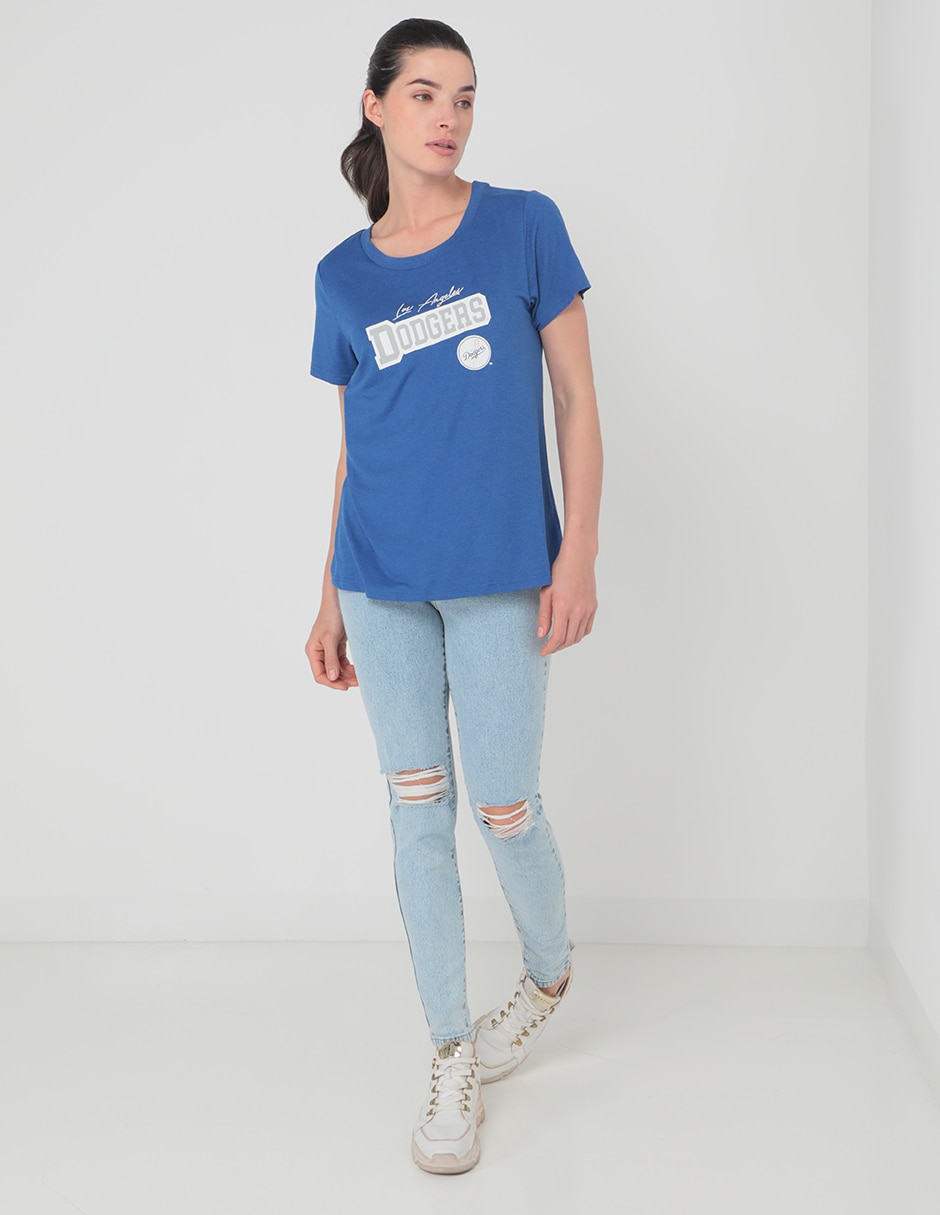Playera deportiva para béisbol Los Angeles Dodgers para mujer 3