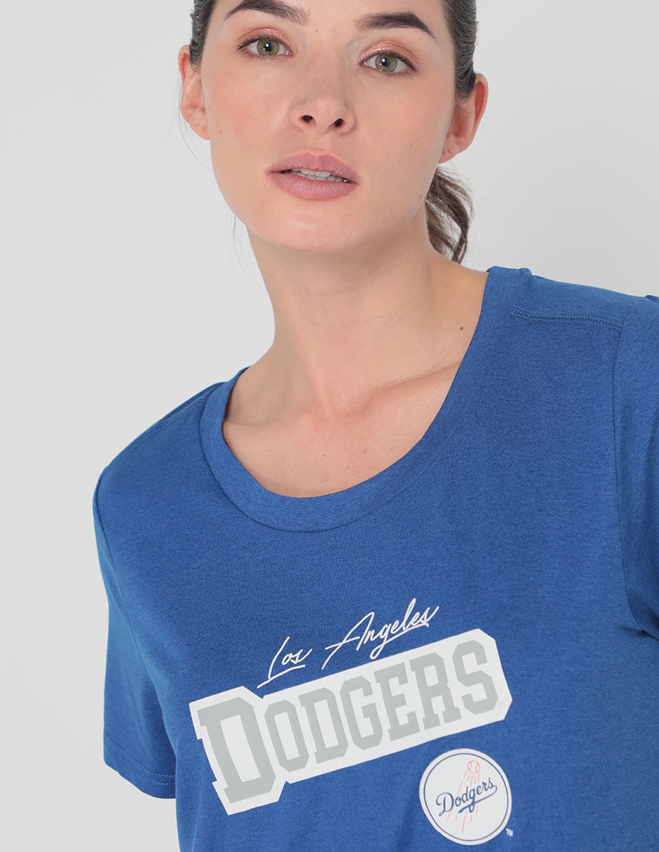 Playera deportiva para béisbol Los Angeles Dodgers para mujer 4