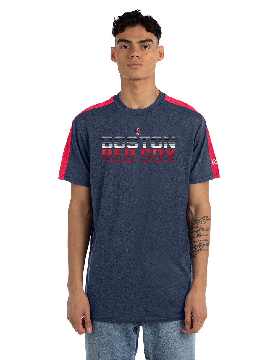 Playera deportiva para béisbol New Era Boston Red Sox de hombre