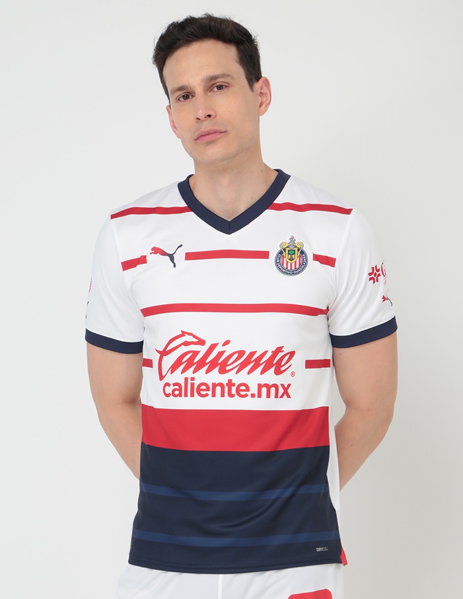 Jersey de Club Deportivo Guadalajara visitante manga corta para hombre Jersey de Club Deportivo Guadalajara visitante manga corta para hombre