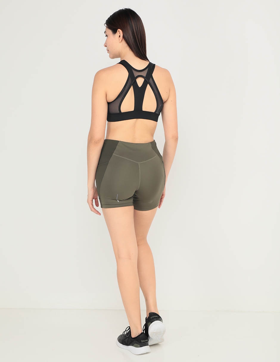 Short con bolsa Salomon para correr mujer