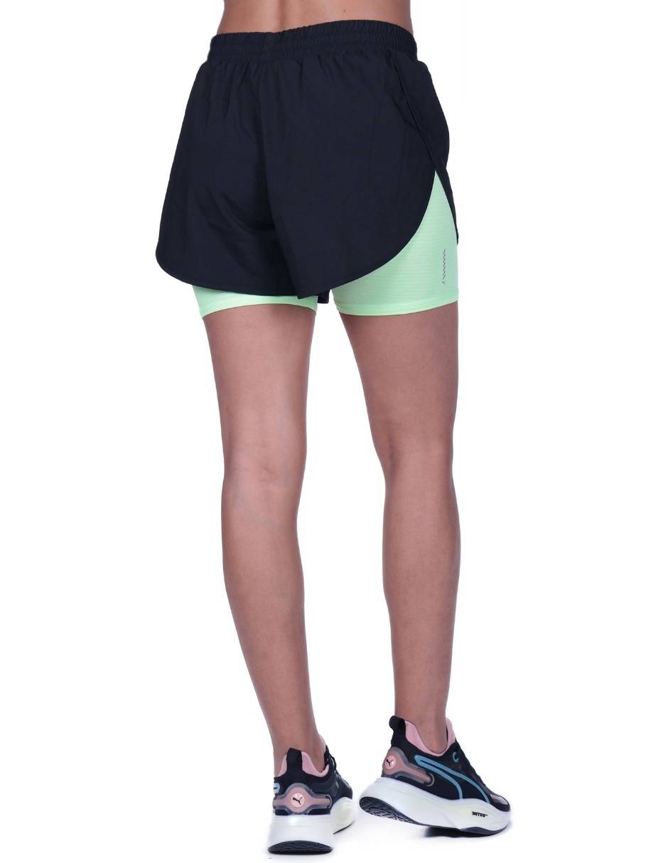 Short con bolsa Puma para correr mujer