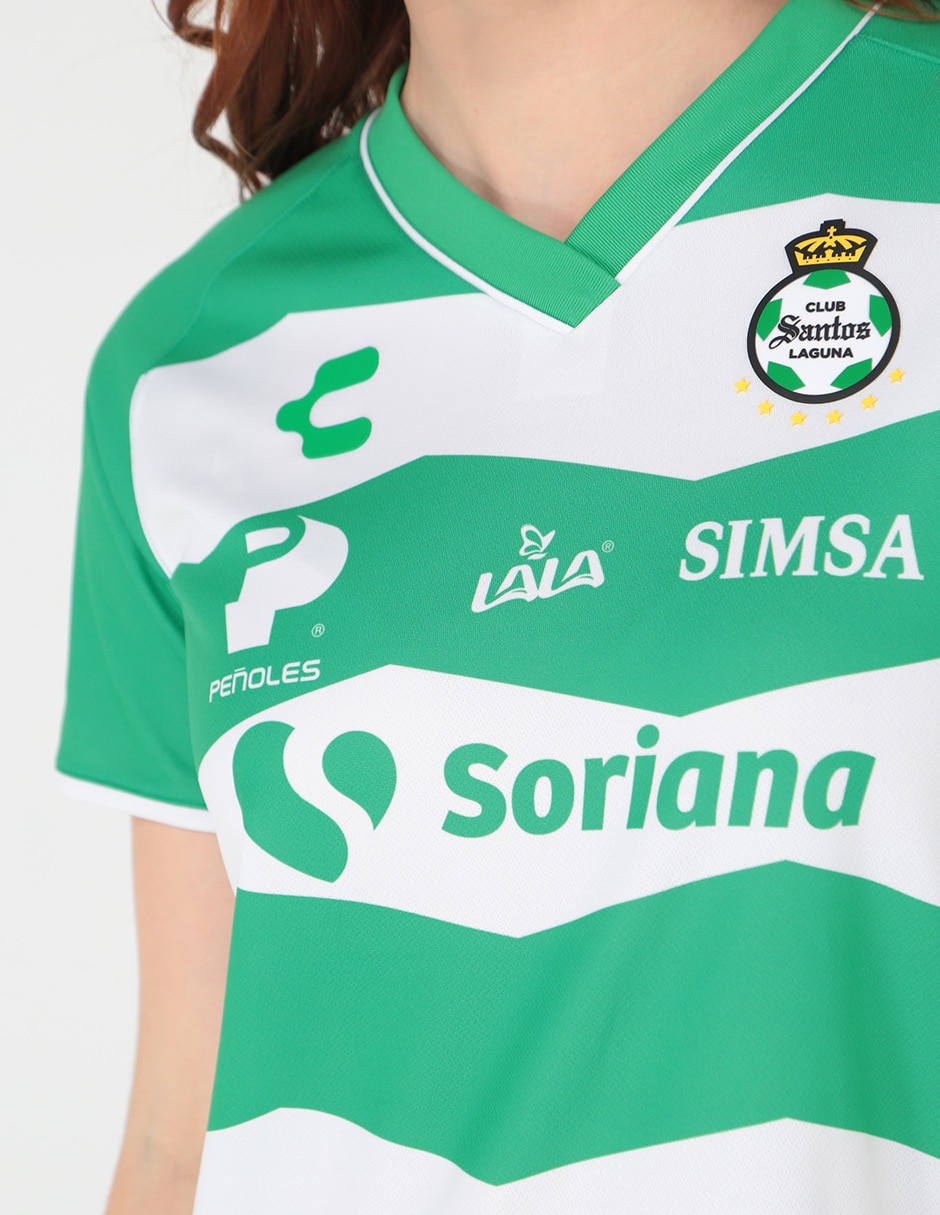 Jersey de  Club Santos Laguna local manga corta Charly  para mujer