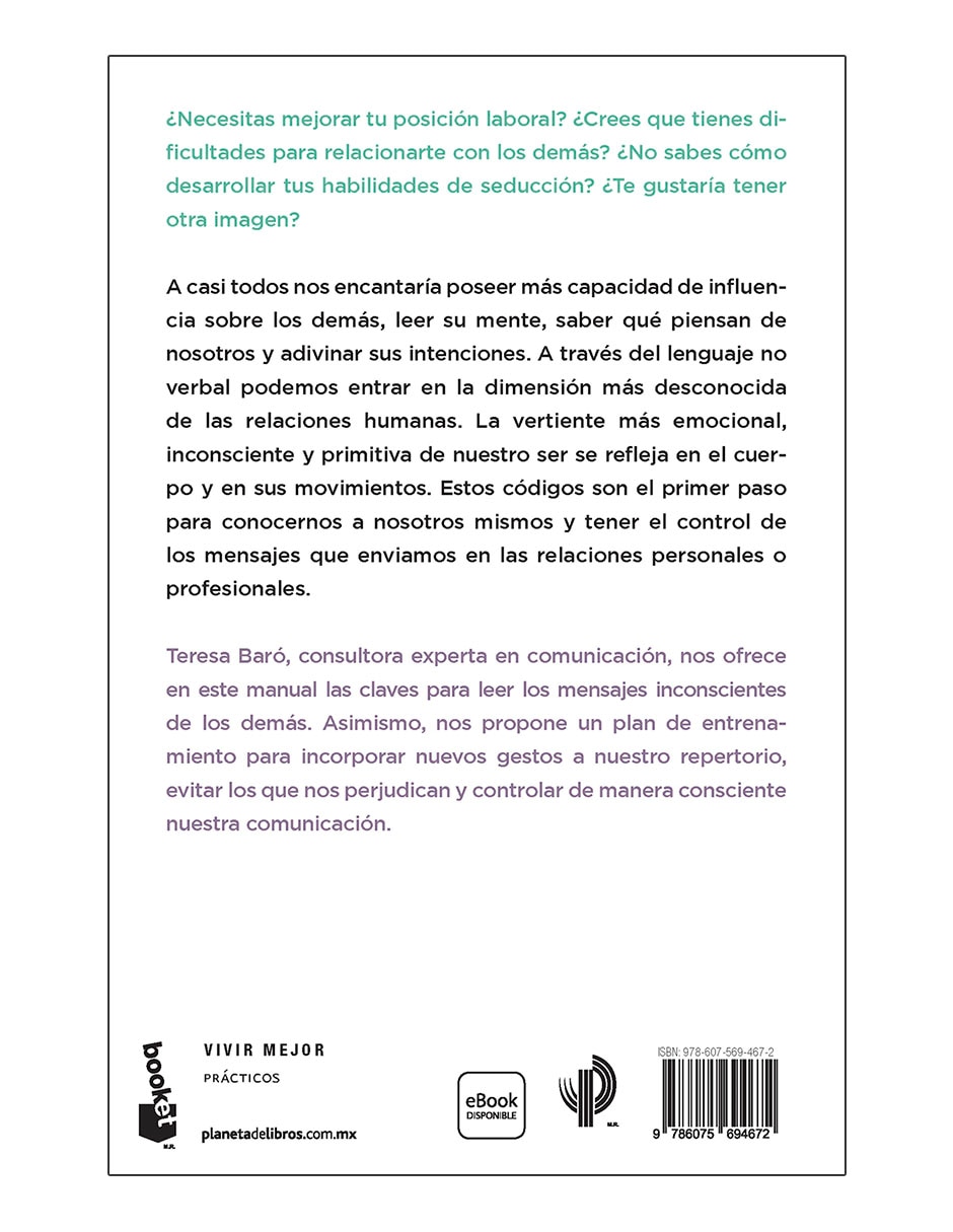 Libro La gran guía del lenguaje no verbal de Teresa Baró Libro La gran guía del lenguaje no verbal de Teresa Baró