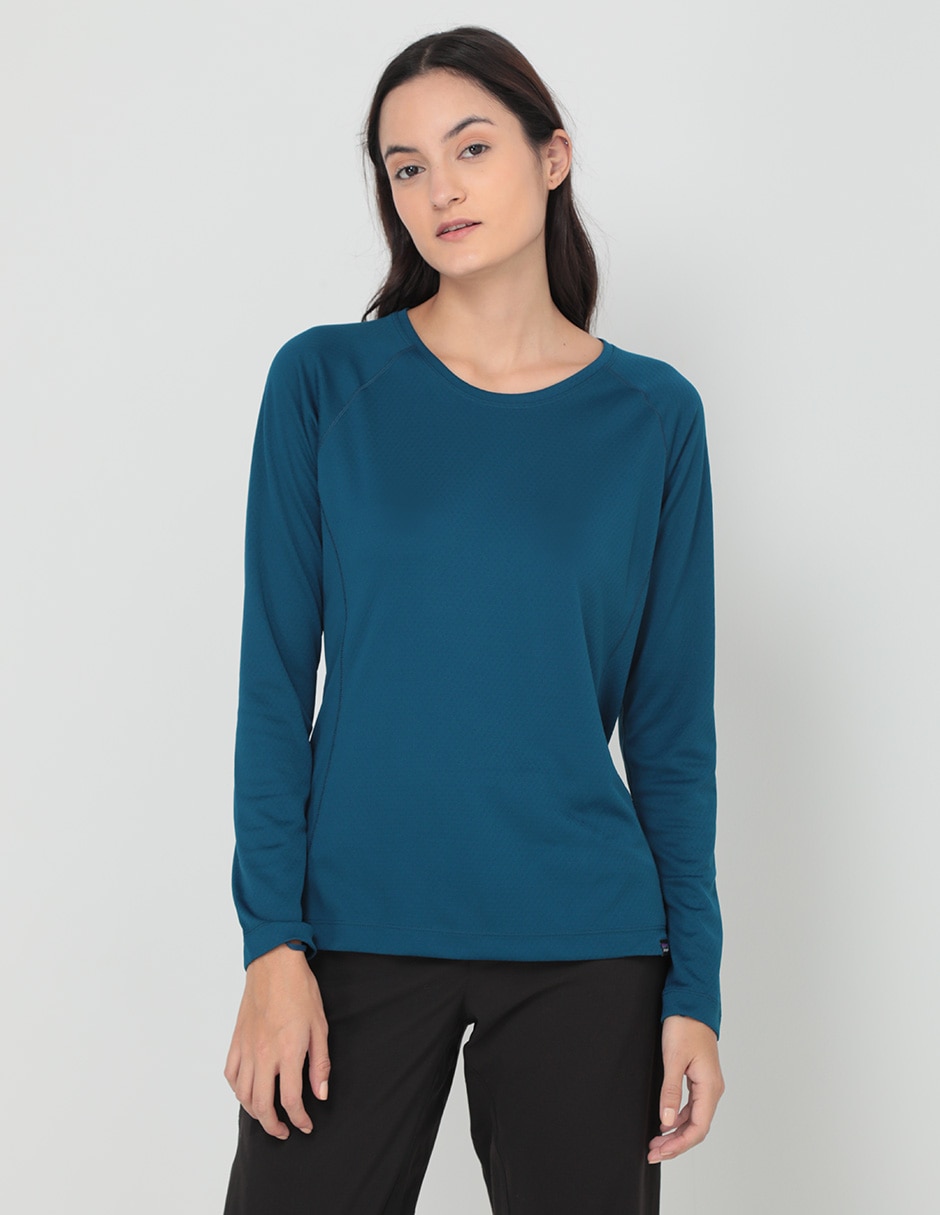 Playera deportiva outdoor Patagonia Cap MW Crew de mujer