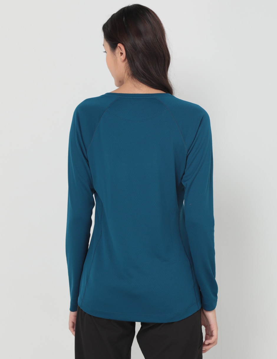 Playera deportiva outdoor Patagonia Cap MW Crew de mujer