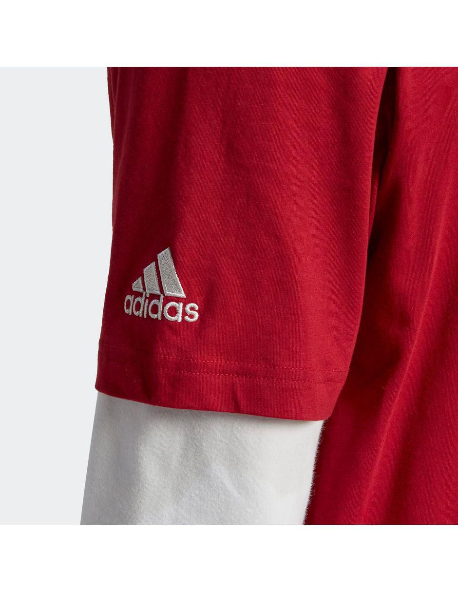 Playera deportiva para fútbol Adidas de hombre