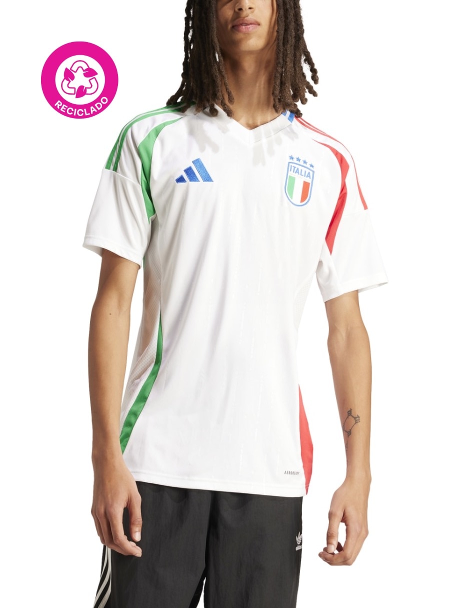 Jersey de Selección de fútbol de Italia visitante manga corta Adidas fan para hombre