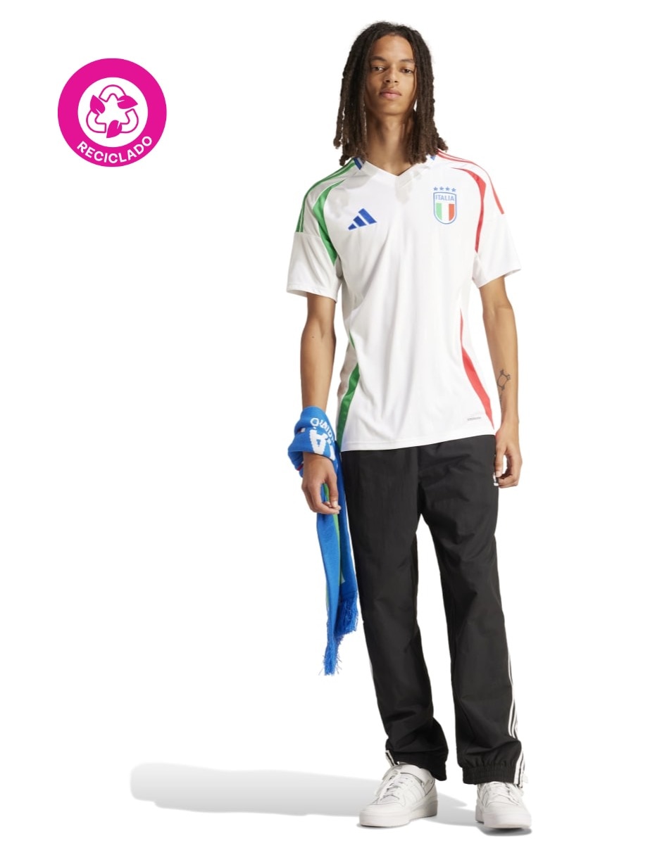 Jersey de Selección de fútbol de Italia visitante manga corta Adidas fan para hombre