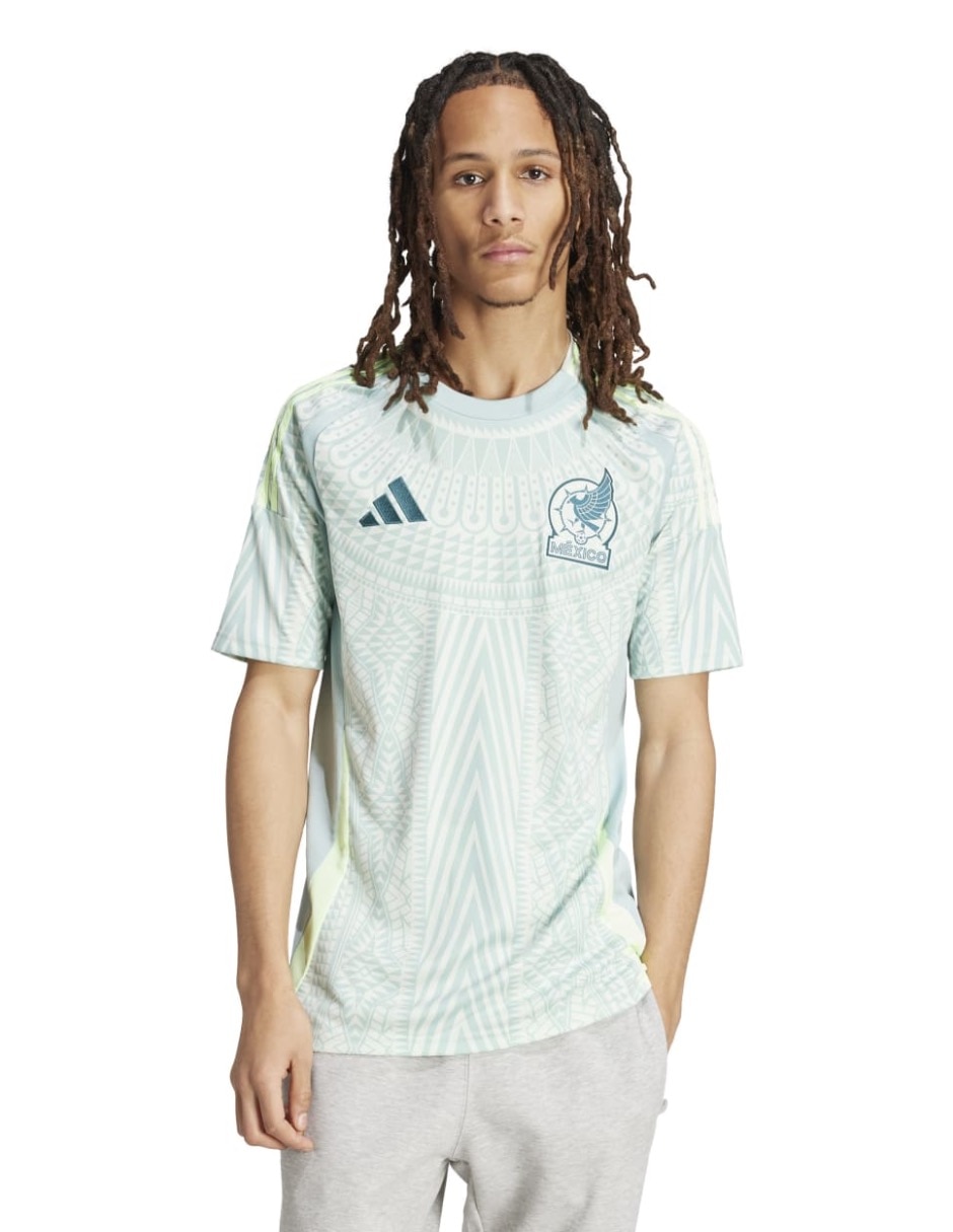 Jersey de México visitante manga corta fan para hombre Jersey de México visitante manga corta fan para hombre