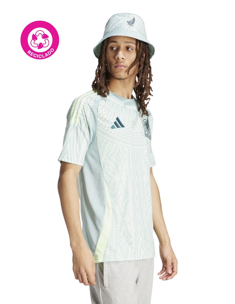 Jersey de México visitante manga corta fan para hombre 4
