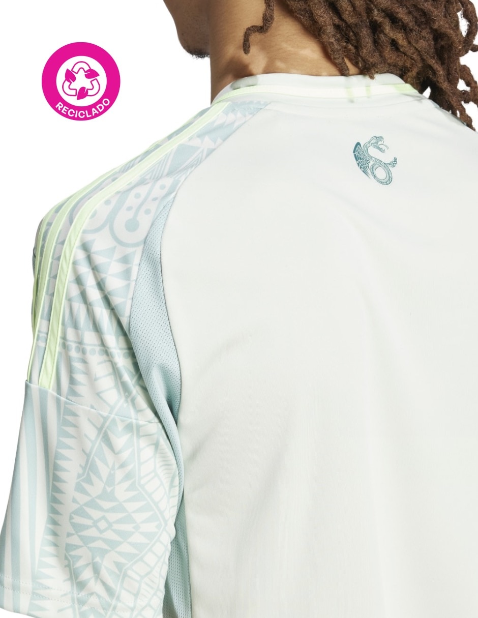 Jersey de México visitante manga corta fan para hombre 5