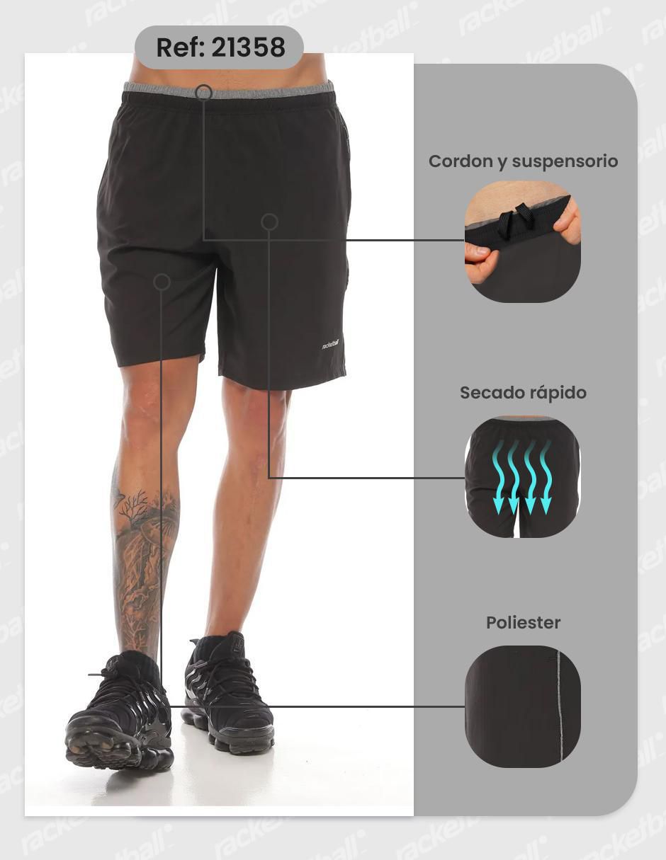 Short con bolsa para entrenamiento hombre 5