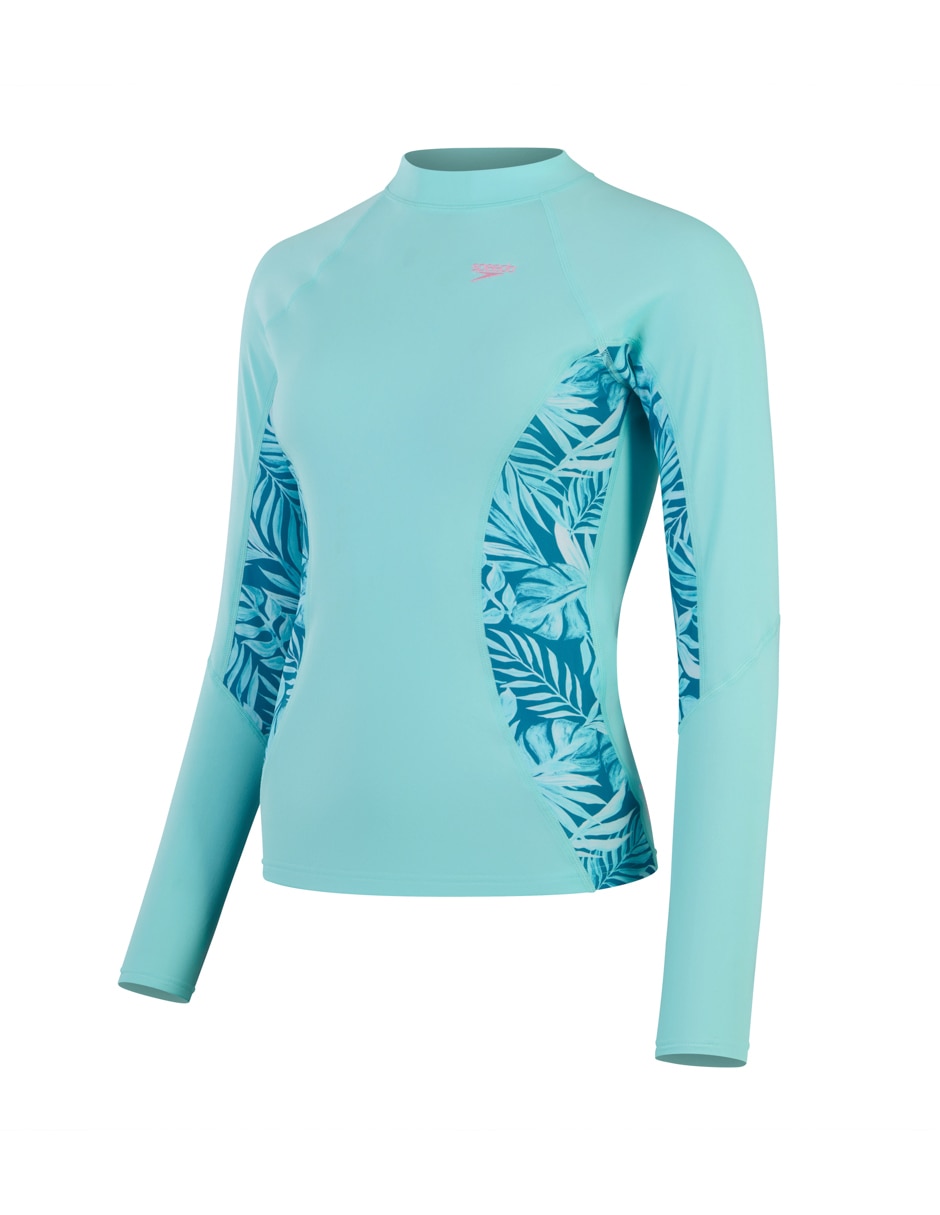 Wetshirt Speedo estampado degradado para mujer