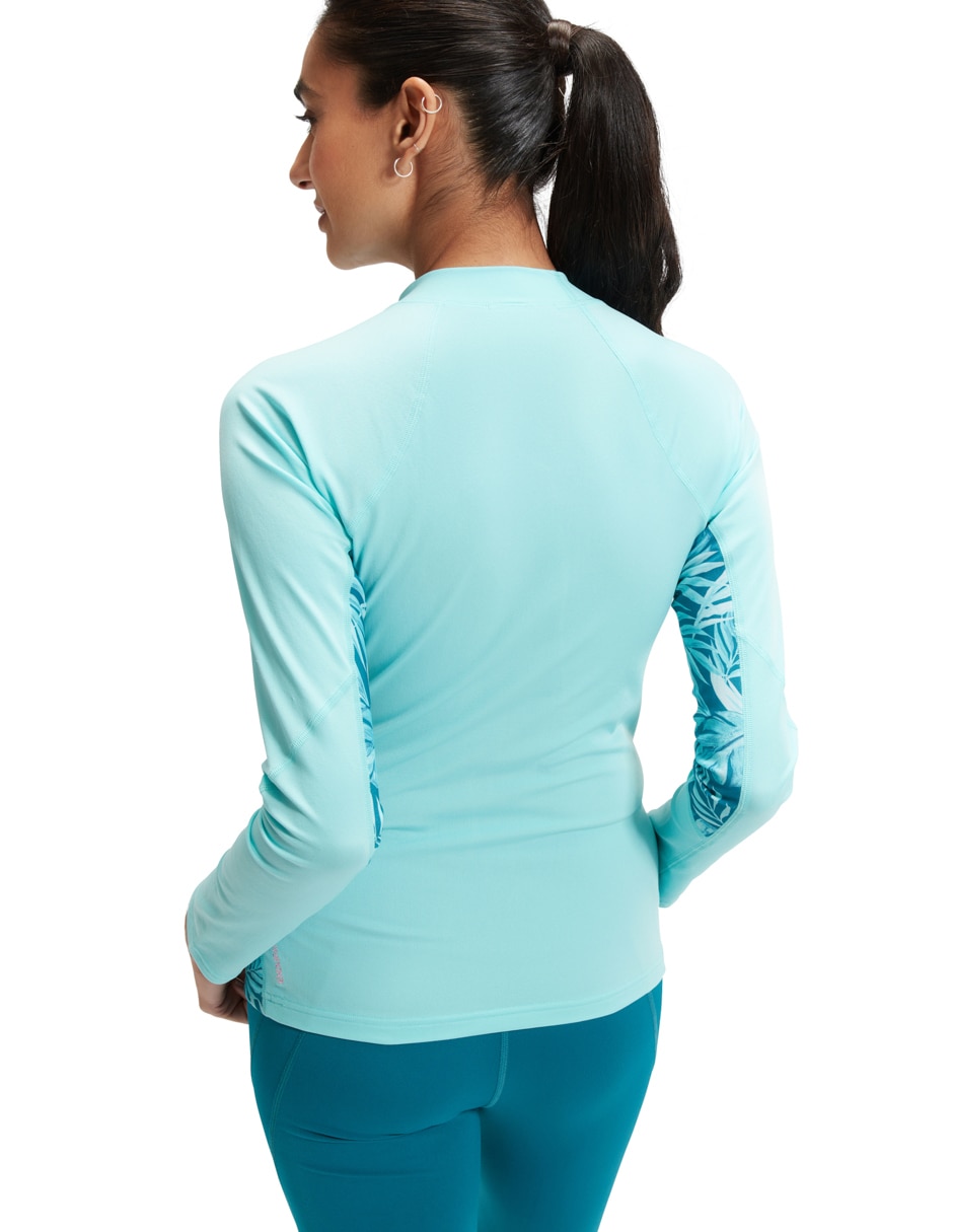 Wetshirt Speedo estampado degradado para mujer