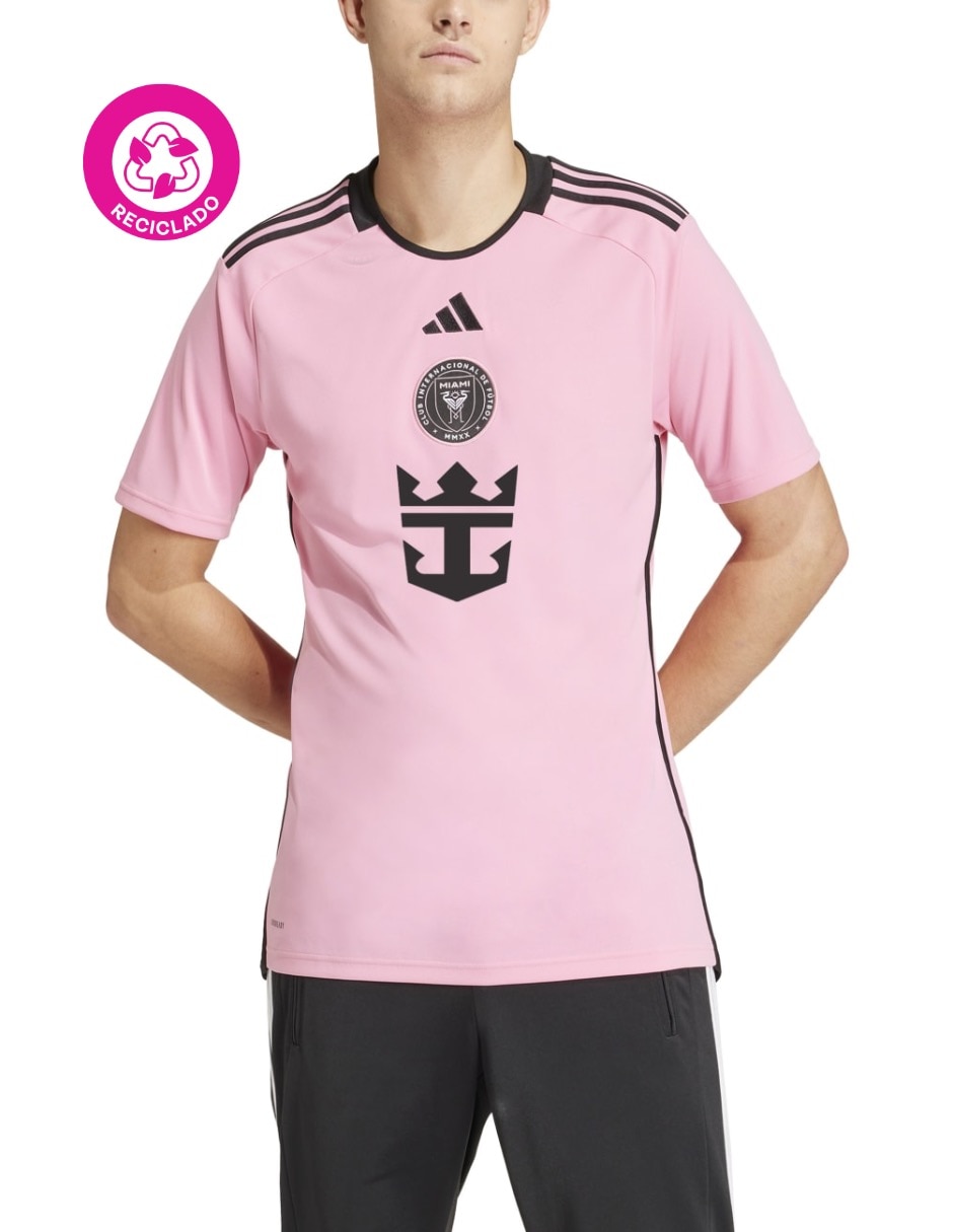 Jersey de Inter de Miami local manga corta Adidas para hombre