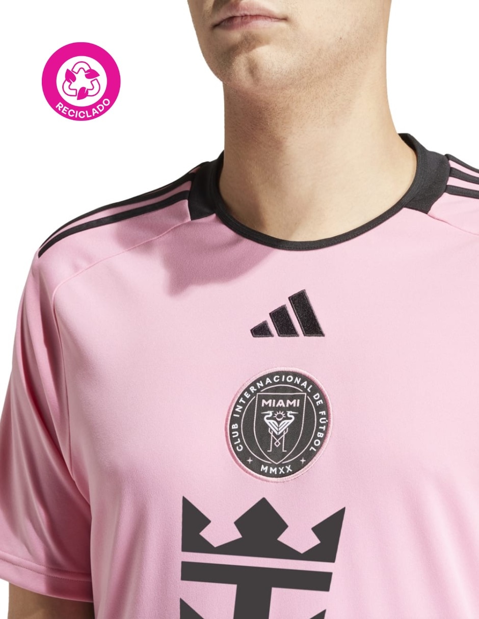 Jersey de Inter de Miami local manga corta Adidas para hombre