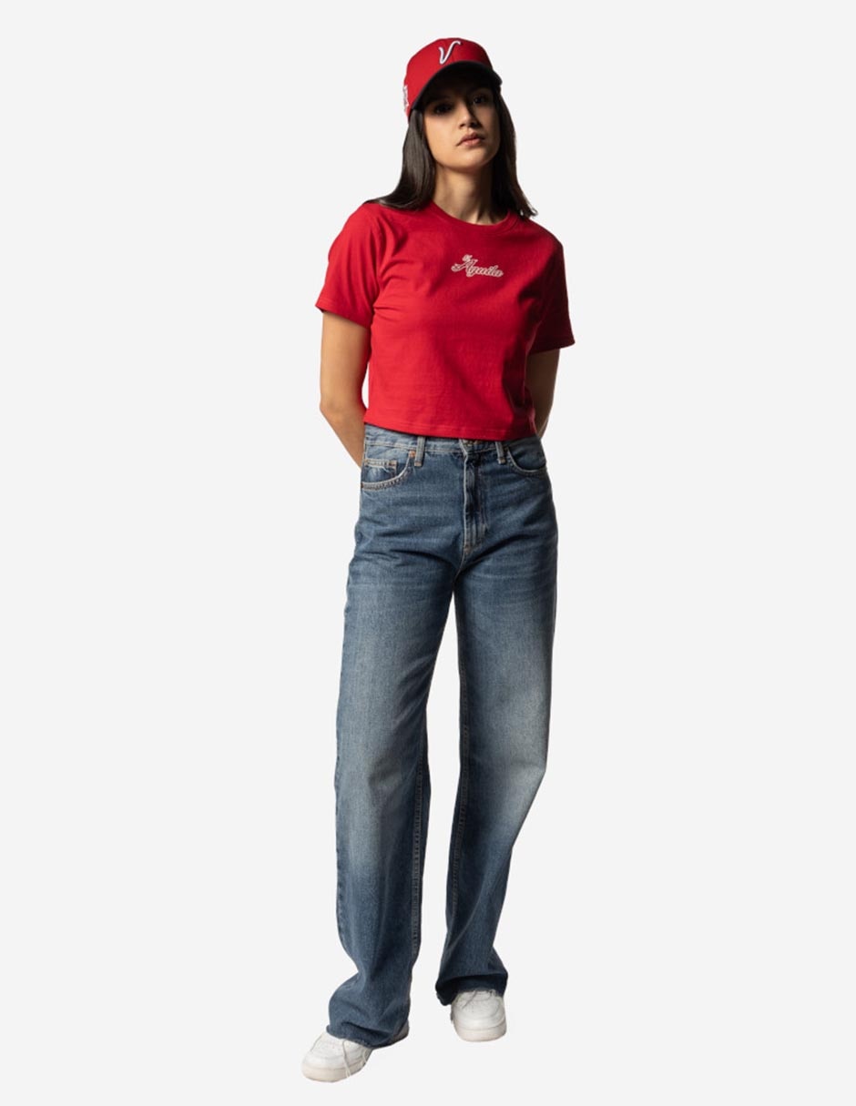 Playera deportiva para béisbol El Águila de Veracruz para mujer 3