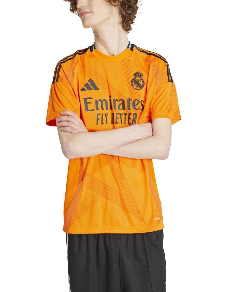 Jersey de Real Madrid club de fútbol visitante manga corta para hombre 3