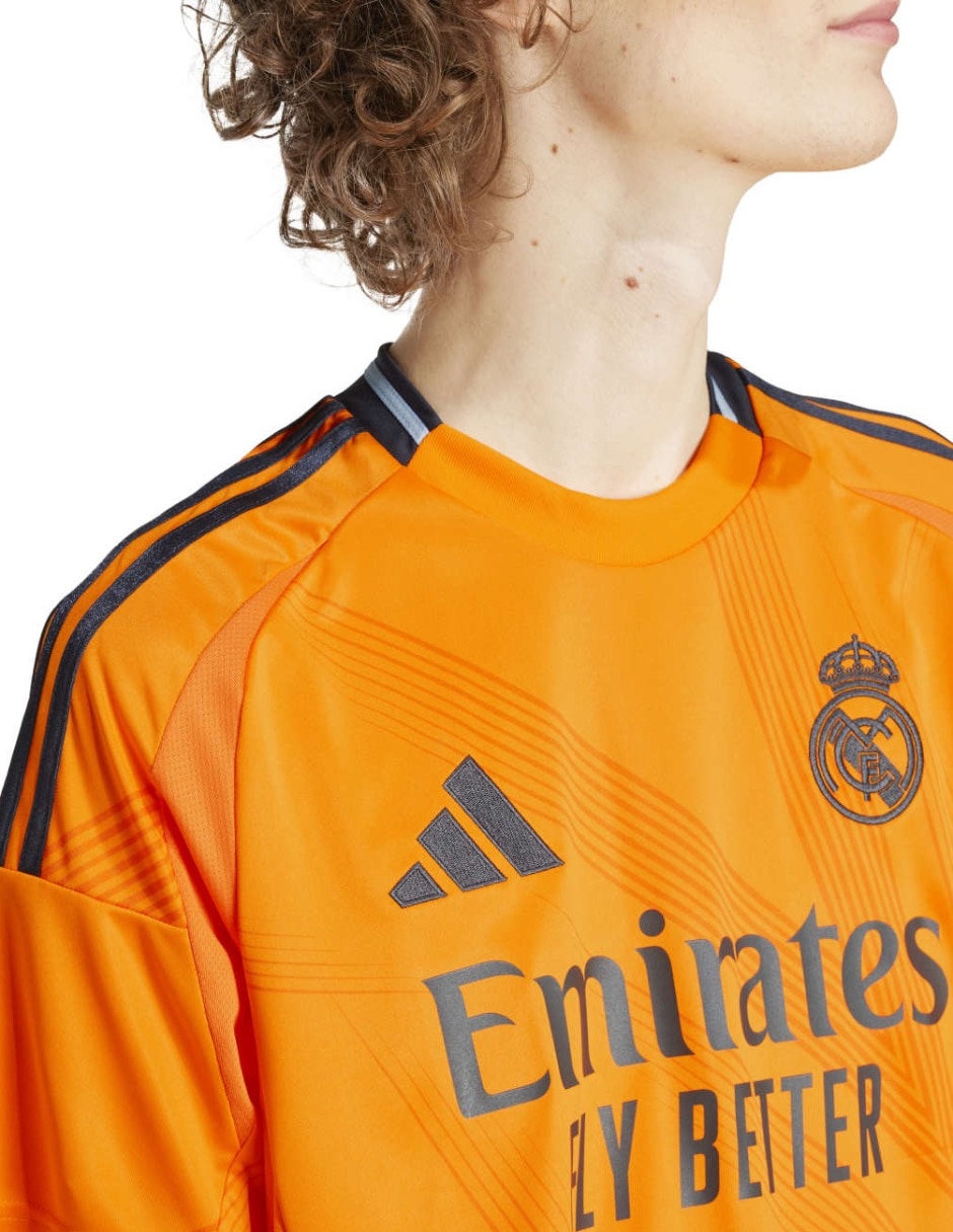 Jersey de Real Madrid club de fútbol visitante manga corta para hombre 7