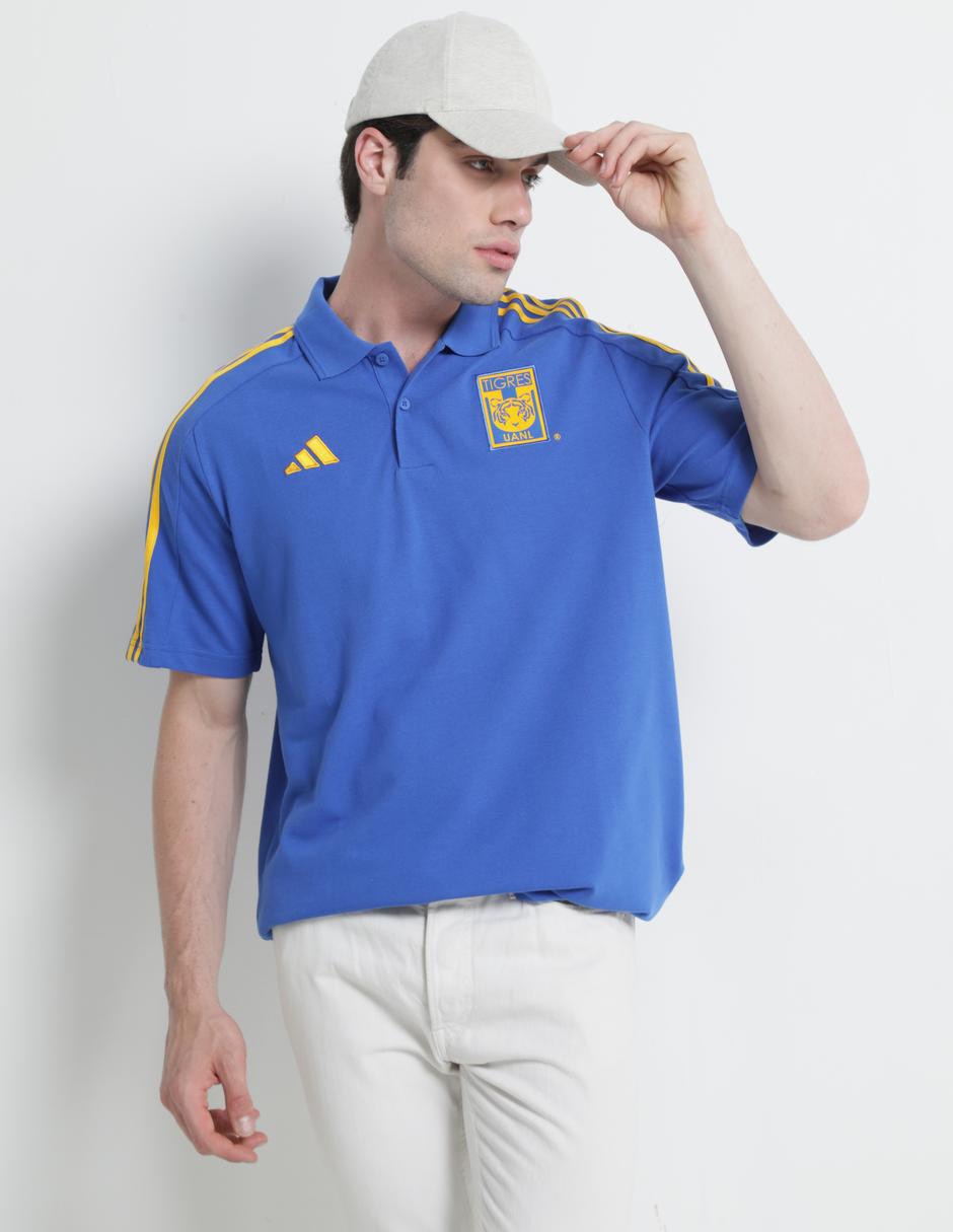 Playera tipo polo fútbol Adidas para hombre