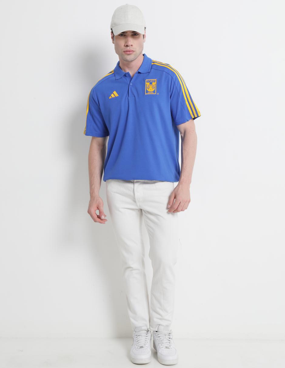 Playera tipo polo fútbol Adidas para hombre