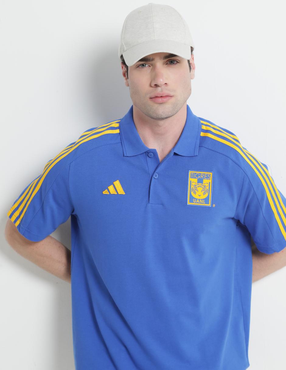 Playera tipo polo fútbol Adidas para hombre