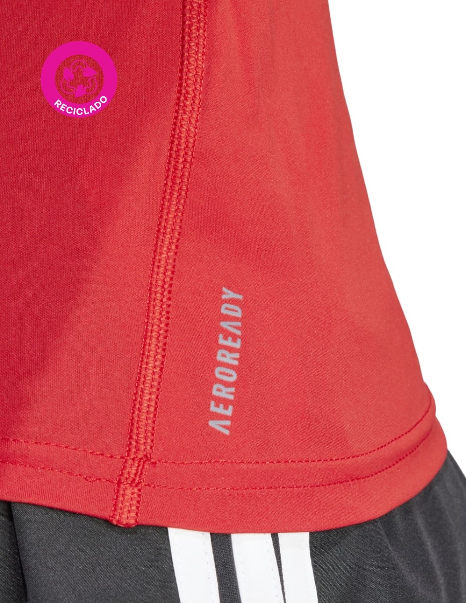 Playera deportiva para correr Adidas de mujer