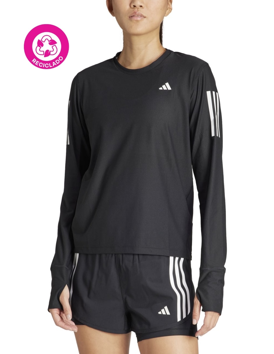 Playera deportiva para correr Adidas de mujer