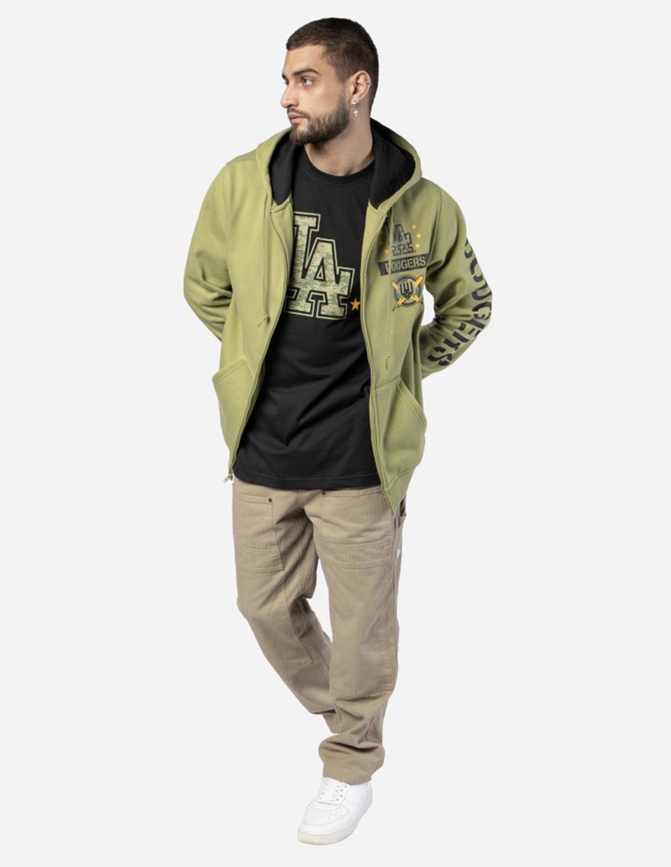 Sudadera con capucha y bolsa Los Angeles Dodgers unisex 3