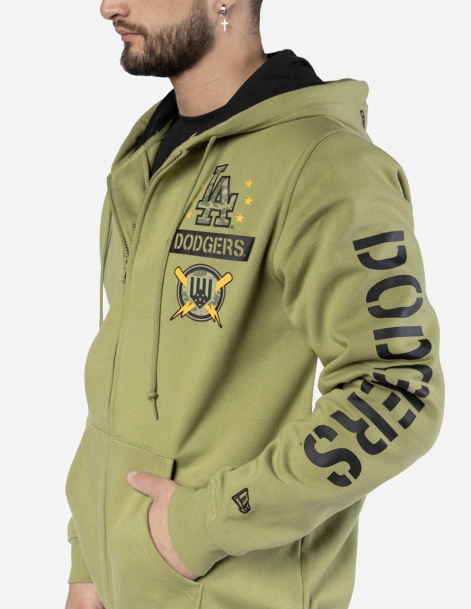 Sudadera con capucha y bolsa Los Angeles Dodgers unisex 5