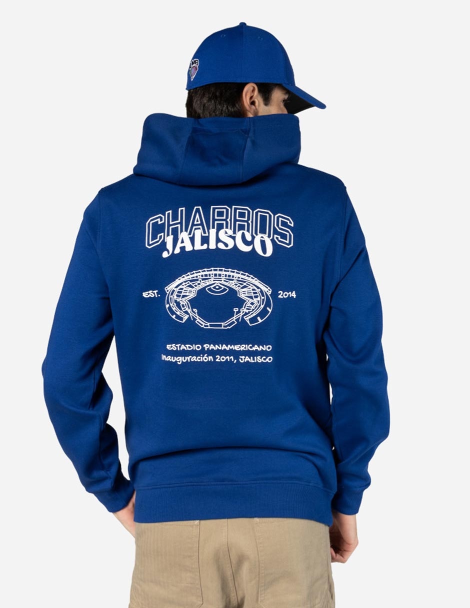 Sudadera New Era con capucha y bolsa Charros de Jalisco unisex