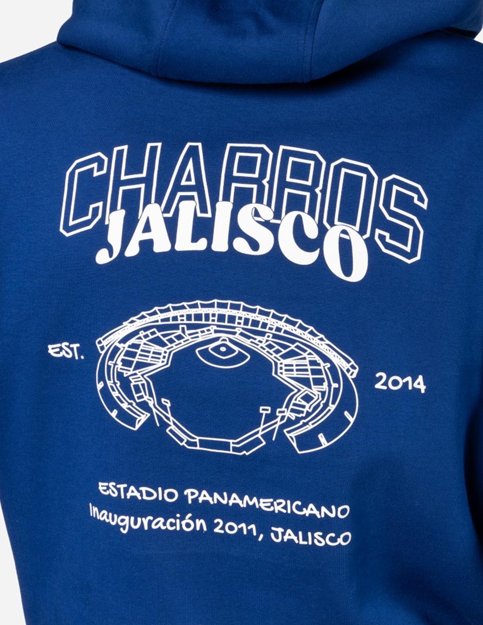 Sudadera New Era con capucha y bolsa Charros de Jalisco unisex