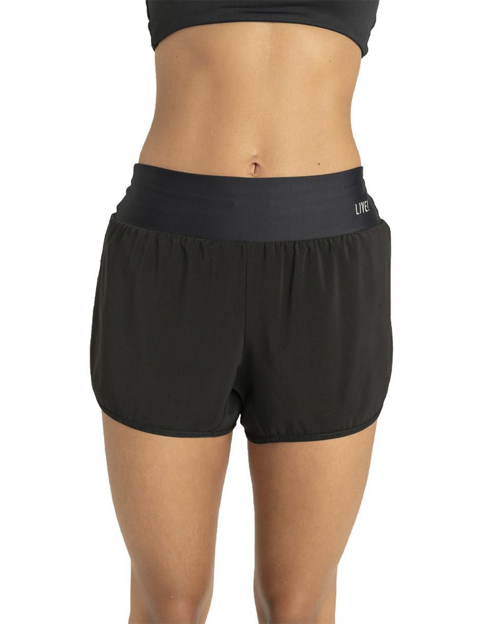 Short calzón de malla integrado para entrenamiento mujer Short calzón de malla integrado para entrenamiento mujer