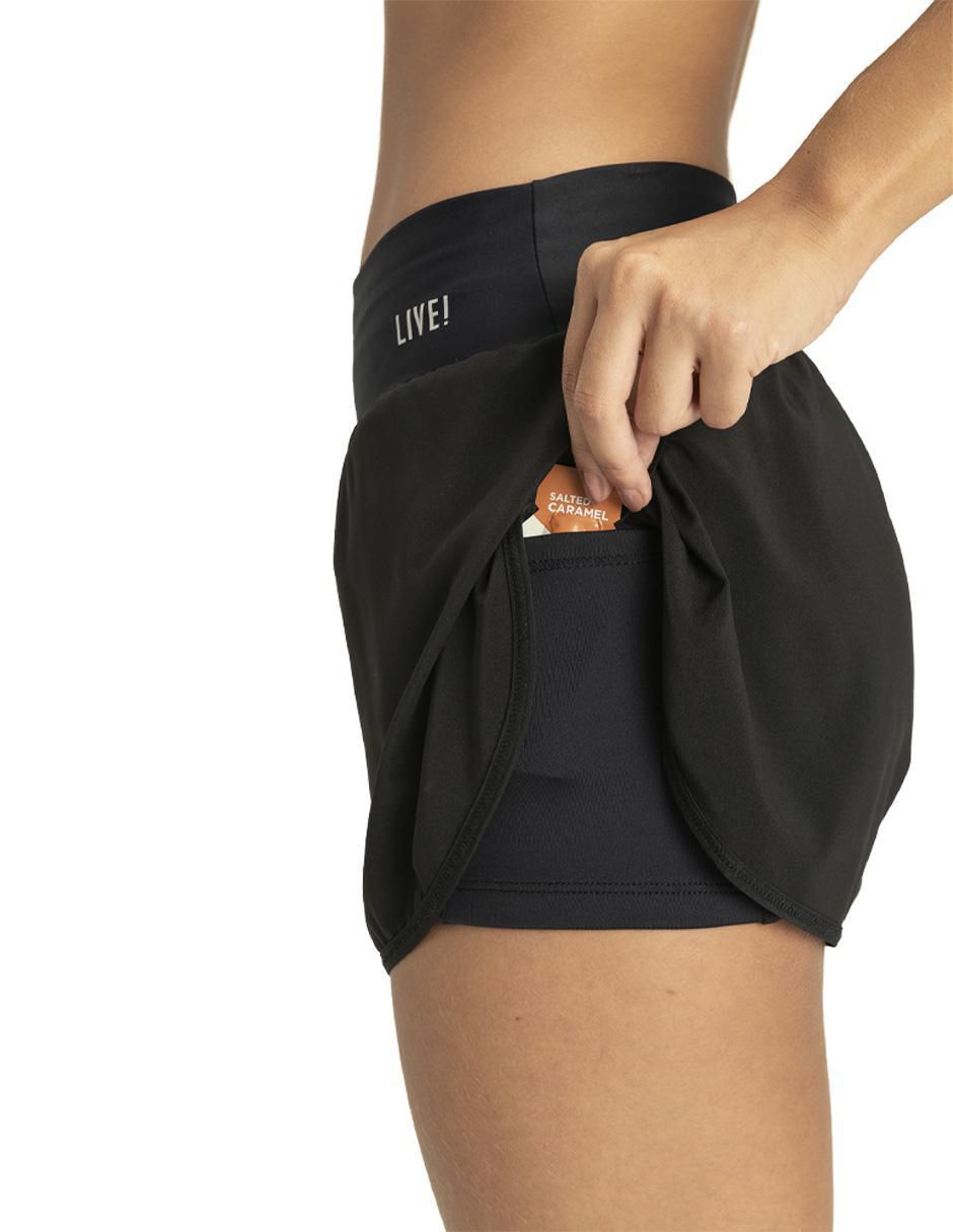 Short calzón de malla integrado para entrenamiento mujer 2
