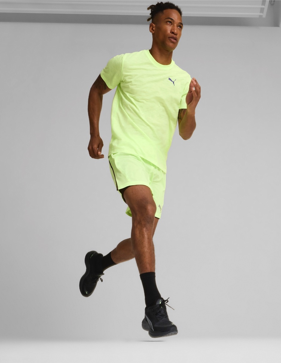 Short con bolsa para correr hombre