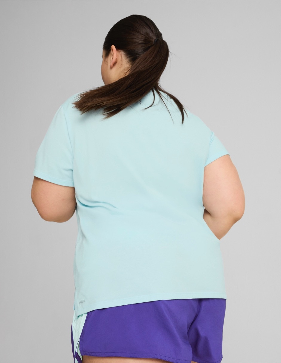 Playera deportiva para correr de mujer 6