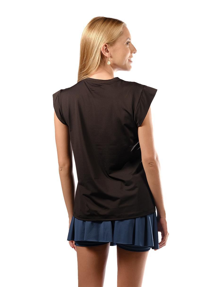Playera deportiva para deporte con raqueta Aca Padel de mujer