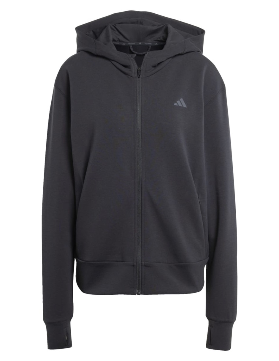 Sudadera Adidas Optime con capucha y bolsa para mujer