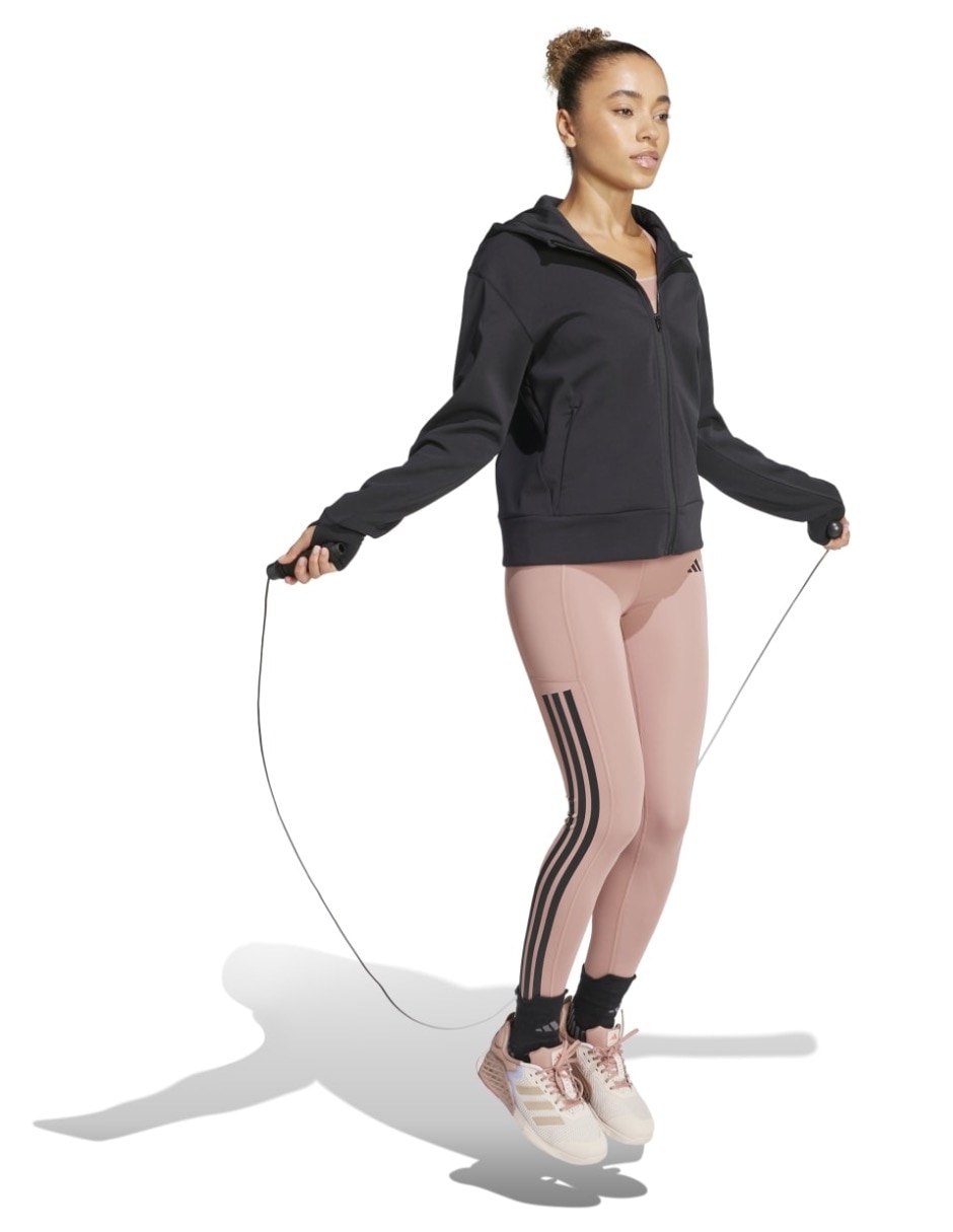 Sudadera Adidas Optime con capucha y bolsa para mujer